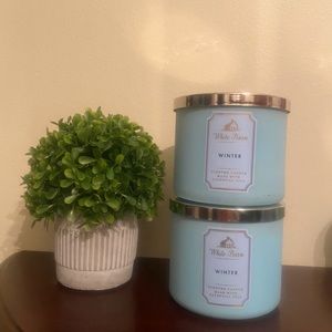 Bath and Body Works 3-Wick 2 Piece Candles Set